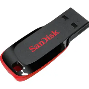 فلش مموری 16 گیگابایت سن دیسک مدل Cruzer Blade CZ50، دارای رابط USB 2.0، سرعت استاندارد انتقال اطلاعات 480 مگابیت بر ثانیه(USB 2.0)