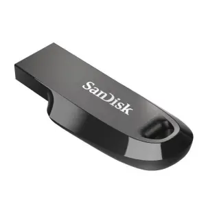 فلش مموری 32 گیگابایت سن دیسک مدل Ultra Curve CZ550، دارای رابط USB 3.2، سرعت استاندارد انتقال اطلاعات 100 مگابایت برثانیه