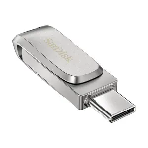 فلش مموری 32 گیگابایت سن دیسک مدل Ultra Dual Drive Luxe، دارای رابطهای USB Type-C و USB 3.1